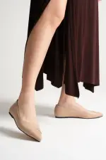 Margaret Kadın Nude Rugan Babet Ayakkabı Margaret Kadın Nude Rugan Babet Ayakkabı