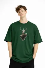 Deer - Oversize Erkek Tişört HAKI Deer - Oversize Erkek Tişört HAKI
