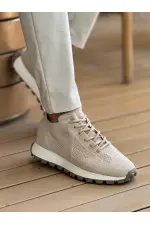 MN2409 - Triko Erkek Ayakkabı BEJ