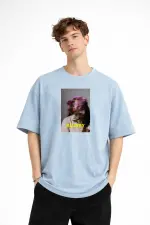 Blurry - Oversize Erkek Tişört Bebek Mavisi Blurry - Oversize Erkek Tişört Bebek Mavisi