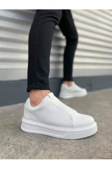 JY007 Alba Bağcıksız Cilt Erkek Günlük Sneaker Ayakkabı CBT Beyaz JY007 Alba Bağcıksız Cilt Erkek Günlük Sneaker Ayakkabı CBT Beyaz