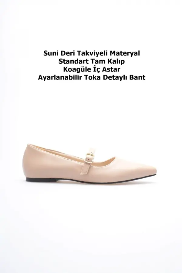 Isolde Kadın Nude Babet Ayakkabı Isolde Kadın Nude Babet Ayakkabı