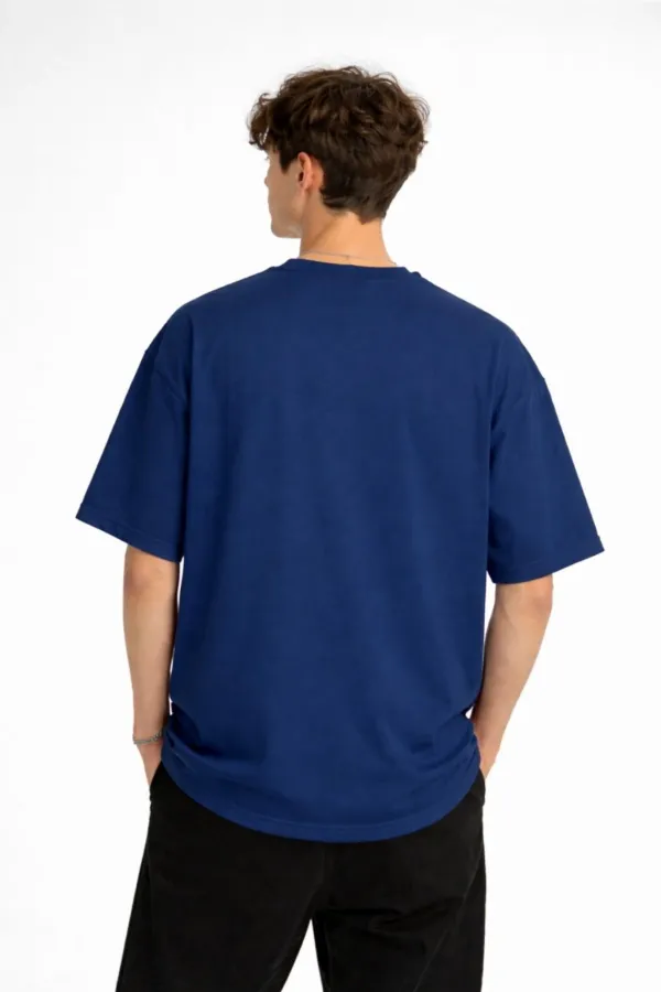 MN - Bear Baskılı Oversize Tişört LACIVERT MN - Bear Baskılı Oversize Tişört LACIVERT