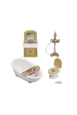 5286 Sylvanian Families, Banyo Seti, 20 parça ,+3 yaş, figürler ayrı satılır.
