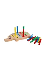 KM5655 Ahşap Kirpi Bultak -Kumtoys KM5655 Ahşap Kirpi Bultak -Kumtoys