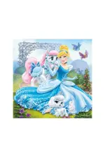 93465 Palace Pets Belle, Cinderella, Rapunzel 3x49 parça Ravensburger Puzzle 93465 Palace Pets Belle, Cinderella, Rapunzel 3x49 parça Ravensburger Puzzle