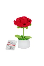 FL-5 Kroşe Örgü Şakayık Çiçek -Birliktoys
