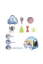 JND-6802 Taşıma Araba Çantalı Hareketli Pilli Köpek Set -Vardem Oyuncak JND-6802 Taşıma Araba Çantalı Hareketli Pilli Köpek Set -Vardem Oyuncak