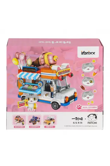 P885301 PANLOS Brick - One Meow Serisi - Guazi'nin Dondurma Arabası 723 Parça Yapım Seti P885301 PANLOS Brick - One Meow Serisi - Guazi'nin Dondurma Arabası 723 Parça Yapım Seti
