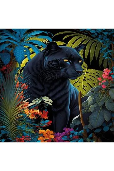 20071 PUZZLE 500 Black Panther With a Tropical 20071 PUZZLE 500 Black Panther With a Tropical