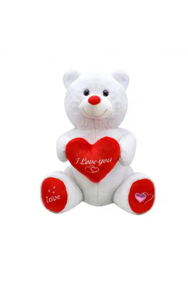 1028B Sevimli Ayı Beyaz 80 cm