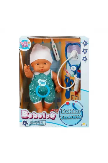 30111 Bebelou Doktor Zamanı Sesli Bebek Seti 35 cm -Sunman(Ürün oyuncaktır) 30111 Bebelou Doktor Zamanı Sesli Bebek Seti 35 cm -Sunman(Ürün oyuncaktır)