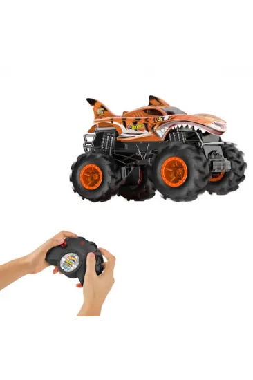 HNV03 Hot Wheels Monster Trucks RC 1:24 Tiger Shark Uzaktan Kumandalı Araç