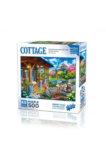 20053 Colorful House Near The Lake 500 Parça Puzzle -KS Puzzle 20053 Colorful House Near The Lake 500 Parça Puzzle -KS Puzzle