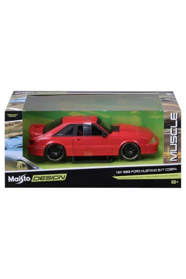 MAY 32549 1:24 1993 Ford Mustang SVT Cobra Model Araba -Necotoys MAY 32549 1:24 1993 Ford Mustang SVT Cobra Model Araba -Necotoys