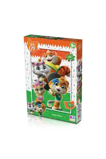 CAT 709 44 Kedi Puzzle 50 Parça - Ks Puzzle CAT 709 44 Kedi Puzzle 50 Parça - Ks Puzzle