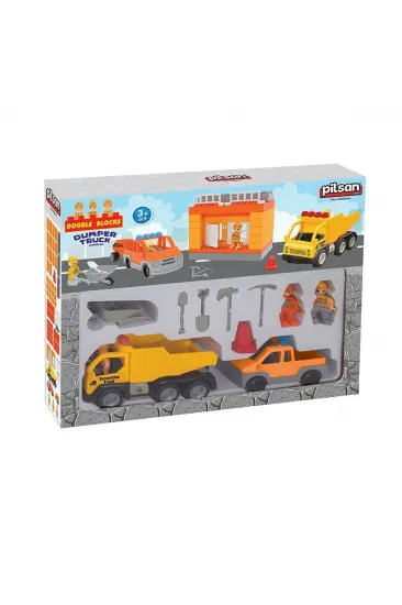 03 612 Double Blocks İnşaat Seti -Pilsan Oyuncak 03 612 Double Blocks İnşaat Seti -Pilsan Oyuncak
