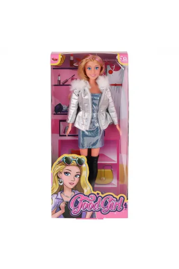 WG-66770 Parlak Elbiseli Ceketli Bebek 29 cm -Vardem WG-66770 Parlak Elbiseli Ceketli Bebek 29 cm -Vardem