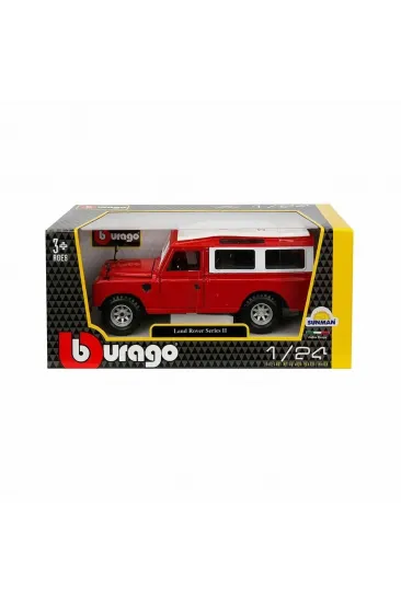 22063 Land Rover Series II Model Araba 1:24 Kırmızı -Sunman 22063 Land Rover Series II Model Araba 1:24 Kırmızı -Sunman