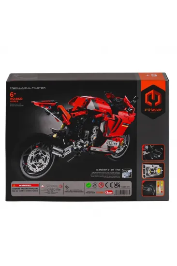 6833 IMM Mekanik Master Blokları Motosiklet Kırmızı 557 Parça 6833 IMM Mekanik Master Blokları Motosiklet Kırmızı 557 Parça