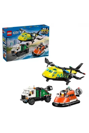60505 Lego City Uçak, Servis Kamyonu ve Hoverkraft 990 parça +7 yaş 60505 Lego City Uçak, Servis Kamyonu ve Hoverkraft 990 parça +7 yaş