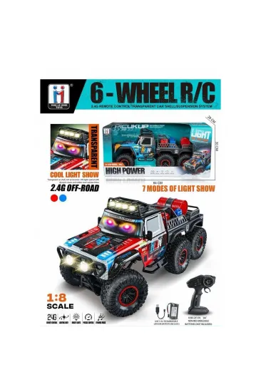 6026 2 4G KONTROLLU 6X6 ON CAMDA FARKLI MODLARLA YANAN GÖZ LED IŞIKLI DEV 1 18