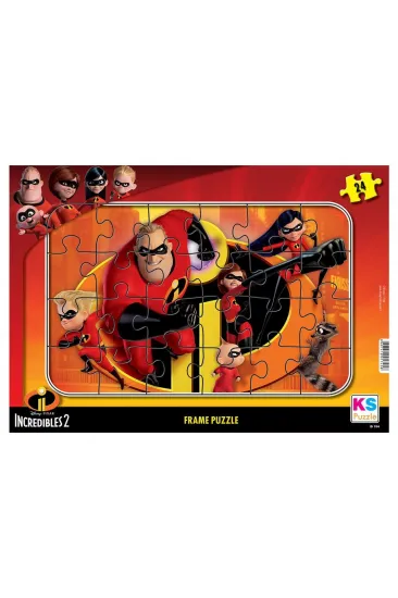 INC 704 Incredibles 2 Frame Puzzle 24 Parça INC 704 Incredibles 2 Frame Puzzle 24 Parça
