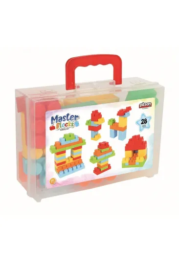 03 577 Master Bloklar 28 Parça Çantalı -Pilsan Oyuncak 03 577 Master Bloklar 28 Parça Çantalı -Pilsan Oyuncak