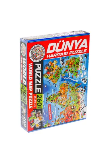 7375 Dünya Kültür Haritası Puzzle -Totteriq 7375 Dünya Kültür Haritası Puzzle -Totteriq