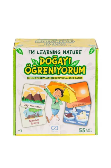CAEGT-5053 Doğayı Öğreniyorum Eğitici Oyun Kartları -Ca Games CAEGT-5053 Doğayı Öğreniyorum Eğitici Oyun Kartları -Ca Games