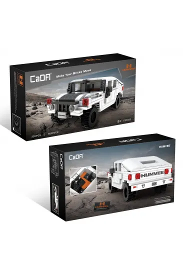 C55022W CADA Humvee Jeep Blok Seti 328 Parça-Vagon life C55022W CADA Humvee Jeep Blok Seti 328 Parça-Vagon life