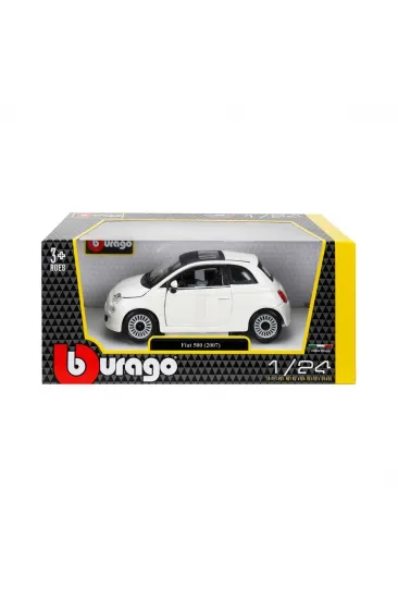22106 Burago 1:24 Fiat 500 2007 Model Araba 22106 Burago 1:24 Fiat 500 2007 Model Araba