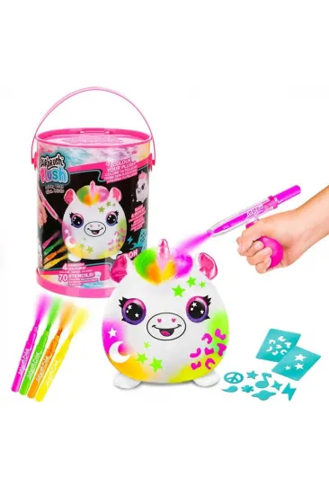 45523 Airbrush Peluş Neon Boyama Seti -Sunman 45523 Airbrush Peluş Neon Boyama Seti -Sunman