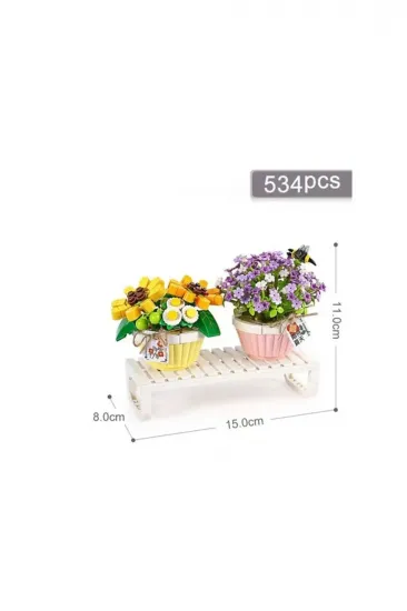 LZ1674 LOZ Eternal Flowers Serisi - Saksıda Çiçekler ''Letters from Spring Baby’s Breath'' ''Daisy With Bee'' 534 Parça Yapım Seti LZ1674 LOZ Eternal Flowers Serisi - Saksıda Çiçekler ''Letters from Spring Baby’s Breath'' ''Daisy With Bee'' 534 Parça Yapım Seti