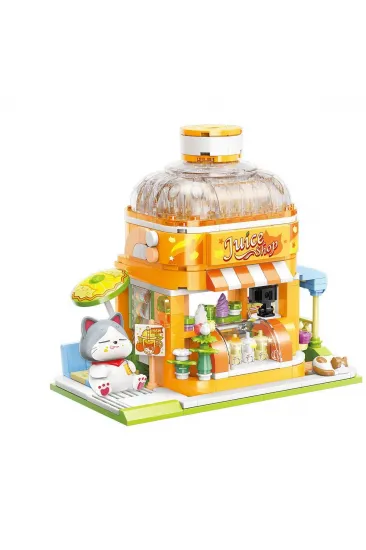 KP28017 Keeppley Kitten Juice Shop Blok Seti 315 Parça -Vagonlife KP28017 Keeppley Kitten Juice Shop Blok Seti 315 Parça -Vagonlife