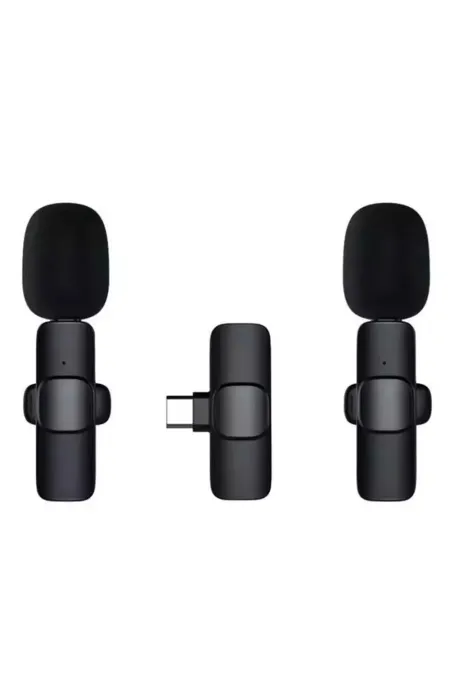 K9 2’li Type-c Kablosuz Yaka Mikrofonu