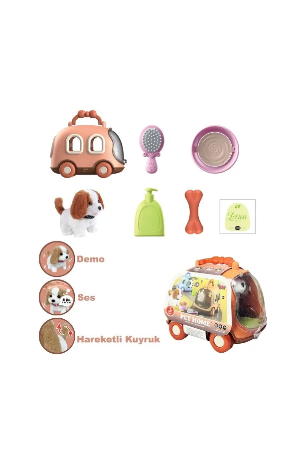 JND-6802 Taşıma Araba Çantalı Hareketli Pilli Köpek Set -Vardem Oyuncak JND-6802 Taşıma Araba Çantalı Hareketli Pilli Köpek Set -Vardem Oyuncak