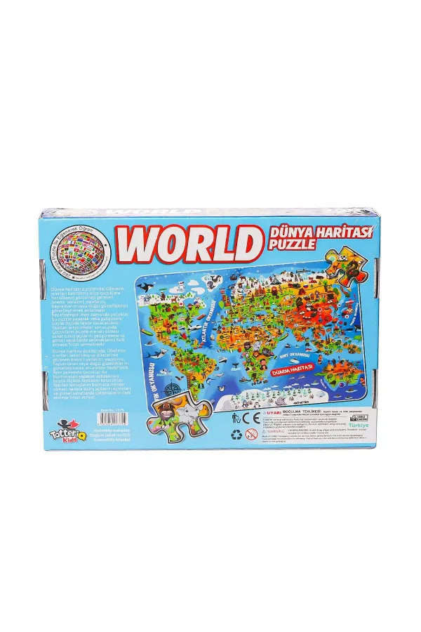 7375 Dünya Kültür Haritası Puzzle -Totteriq 7375 Dünya Kültür Haritası Puzzle -Totteriq
