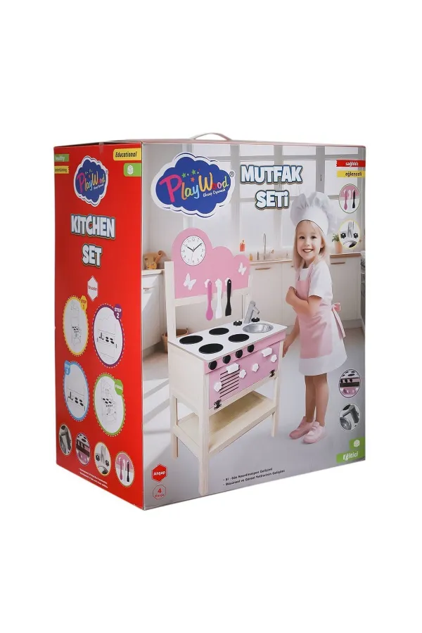 ONY-408 Ahşap Mutfak Seti -Onyıl Oyuncak ONY-408 Ahşap Mutfak Seti -Onyıl Oyuncak