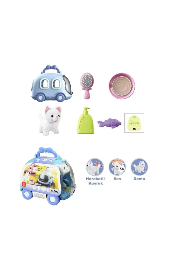 JND-6801 Taşıma Araba Çantalı Hareketli Pilli Kedi Set -Vardem Oyuncak JND-6801 Taşıma Araba Çantalı Hareketli Pilli Kedi Set -Vardem Oyuncak