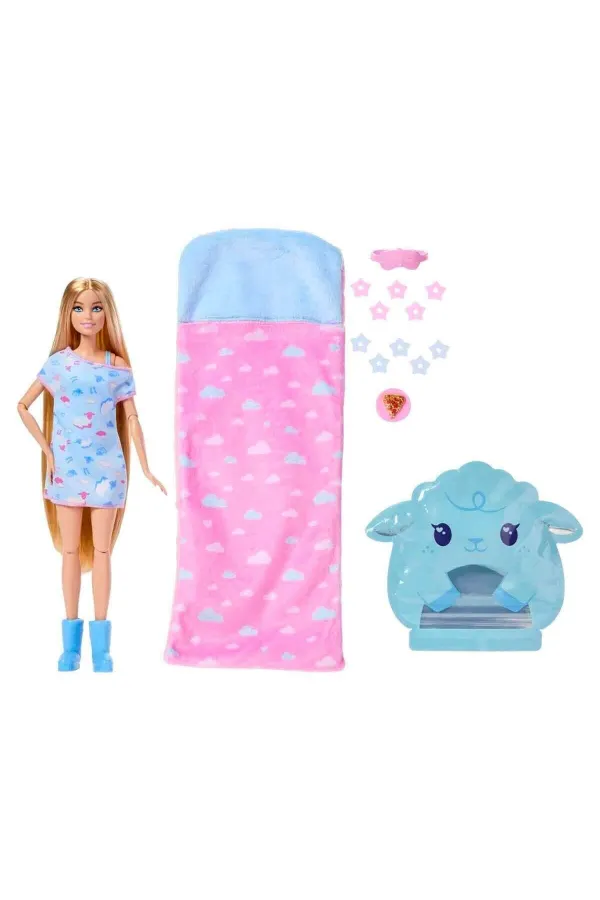 JMR88 Barbie Sleepover Reveal - Mavi Pijamalı JMR88 Barbie Sleepover Reveal - Mavi Pijamalı