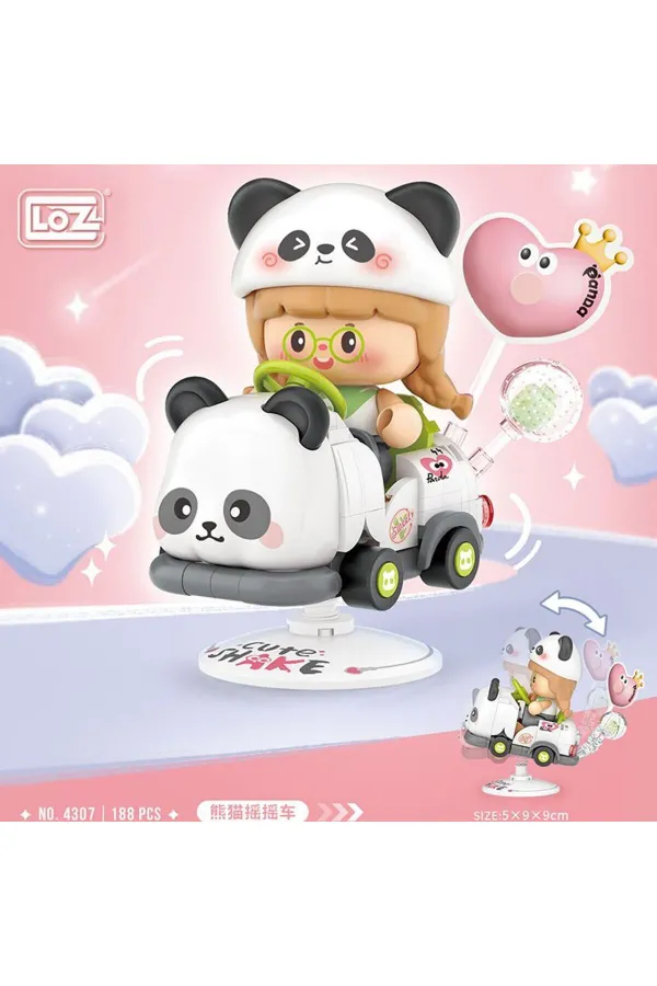 LZ-4307 LOZ PANDA SALLANAN SÜRÜŞ 188 PARÇA BLOCK OYUNCAK