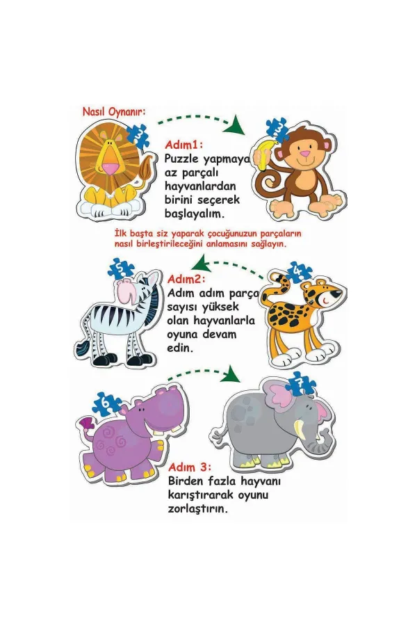 1703 BABY PUZZLE BENİM İLK HAYVANLAR PUZZLEM 1703 BABY PUZZLE BENİM İLK HAYVANLAR PUZZLEM