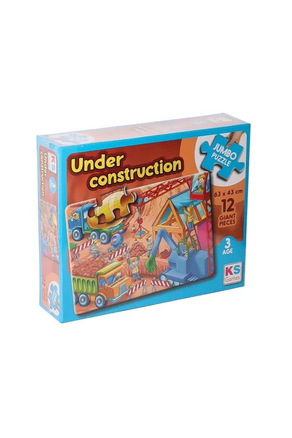 JP 314004 Under Construction Jumbo Puzzle 12 Parça JP 314004 Under Construction Jumbo Puzzle 12 Parça