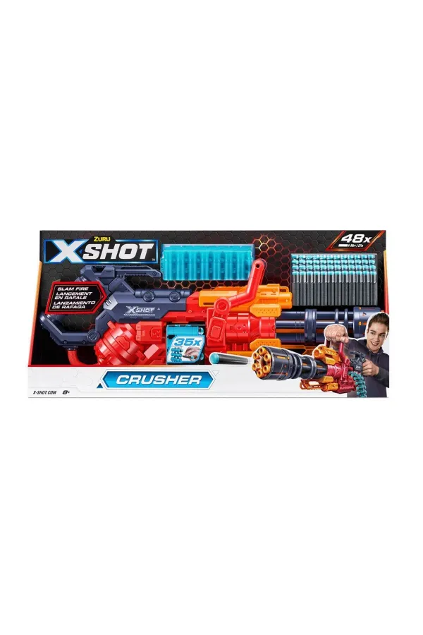 36382 Zuru X-Shot Silah Sünger Atan Excel-Crusher 48 Mermi -Sunman 36382 Zuru X-Shot Silah Sünger Atan Excel-Crusher 48 Mermi -Sunman