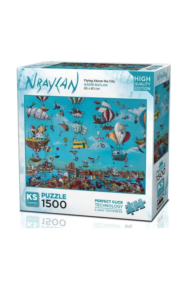22024 Flying Above The City 1500 Parça Puzzle -KS Puzzle 22024 Flying Above The City 1500 Parça Puzzle -KS Puzzle