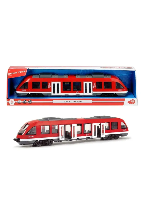 203748002 Dickie City Train
free wheel interior opening doors and roof 1 43