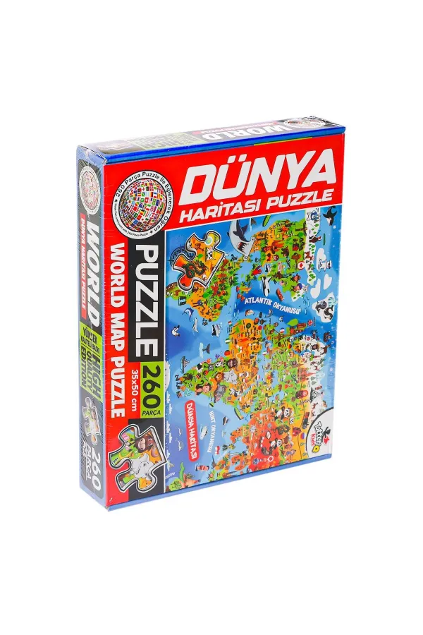 7375 Dünya Kültür Haritası Puzzle -Totteriq 7375 Dünya Kültür Haritası Puzzle -Totteriq