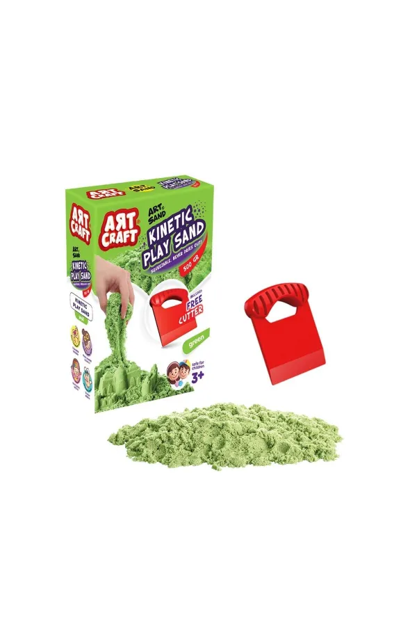 03687 AKSESUARLI YEŞİL KİNETİK OYUN KUMU 500 GR 03687 AKSESUARLI YEŞİL KİNETİK OYUN KUMU 500 GR