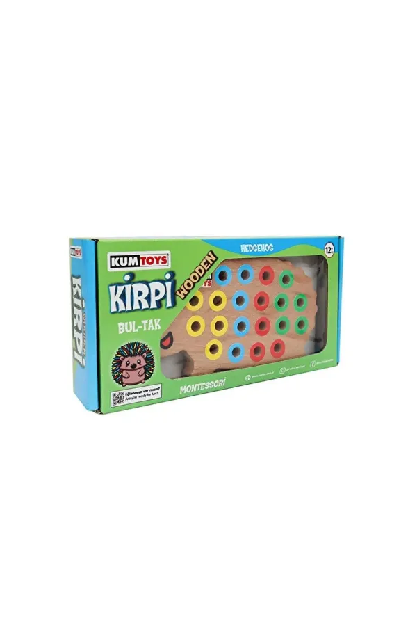 KM5655 Ahşap Kirpi Bultak -Kumtoys KM5655 Ahşap Kirpi Bultak -Kumtoys